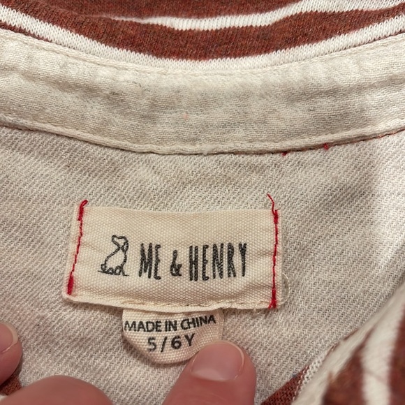 Set of 2, long sleeve cotton shirts, size 5 - Picture 3 of 6